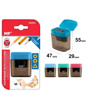 SACAPUNTAS CON DEPÓSITO Y TAPA