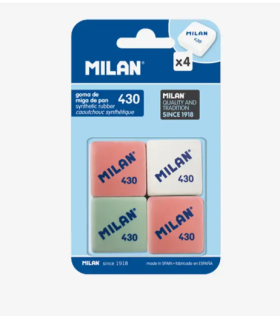 Goma de borrar MILAN 430 (pack de 4)
